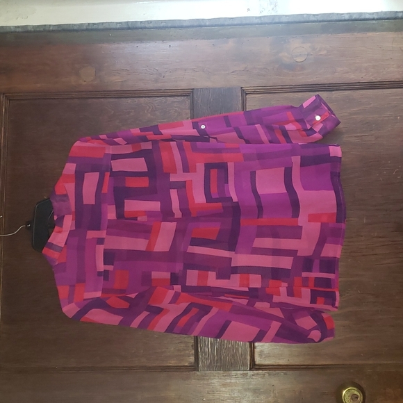 EUC Willi Smith Button Down Blouse - Size S - Picture 2 of 3